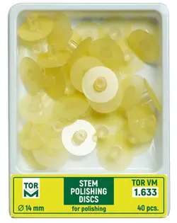 دیسک پرداخت بدون مرکزtorvm تک رنگ ۴۰ عددی  Stem Discs