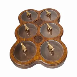 اردو خوری ایندو وود مدل 6 خانه