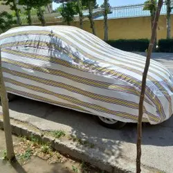 چادر ماشین نخی پشت کرکی مخصوص دنا و دنا پلاس (داخل پنبه ای، ضد خش و مقاوم به آفتاب)