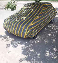 چادر ماشین نخی پشت کرکی مخصوص جک جی 4 ( J4 ) (داخل پنبه ای، ضد خش و مقاوم به آفتاب)(زمینه سفید)