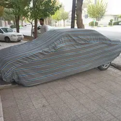 چادر ماشین نخی پشت کرکی مخصوص هیوندای وراکروز ( IX 55 )(داخل پنبه ای، ضد خش و مقاوم به آفتاب)(زمینه سفید)