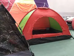 چادر 2 نفره (یک نفر خواب) عصایی یا میله ای مخصوص کوهنوردی و یا مسافرتی ( ضد آب )