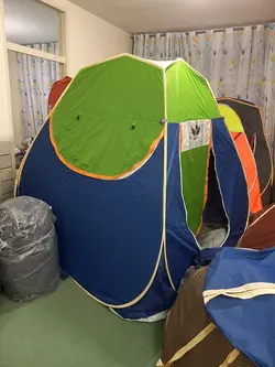 چادر مسافرتی ضد آب 12 نفره مکعبی کلبه ای (سقف عریض با فضای بزرگ و ارتفاع بلند ، جنس برنو برزنتی)