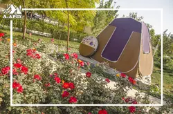 چادر مسافرتی ضد آب 12 نفره مکعبی کلبه ای (سقف عریض با فضای بزرگ و ارتفاع بلند ، جنس برنو برزنتی)