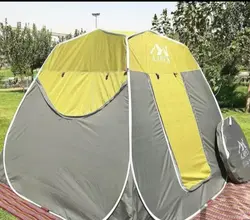چادر مسافرتی ضد آب ۸ نفره مکعبی کلبه ای (سقف عریض) جنس برنو برزنتی(دو درب)