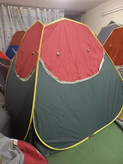 چادر مسافرتی ضد آب ۸ نفره مکعبی کلبه ای (سقف عریض) جنس برنو برزنتی(دو درب)