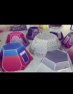 چادر مسافرتی 18 نفره شش ضلعی  مدل ریپس ( ضد آب جنس برنو برزنتی )