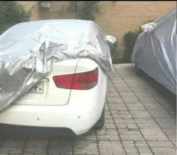 چادر ماشین ضد آب سبک جنس شمعی (پشت نقره ) مخصوص رنو پی کی PK