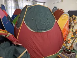 چادر مسافرتی ضد آب ۸ نفره مکعبی کلبه ای (سقف عریض) جنس برنو برزنتی (تک درب)