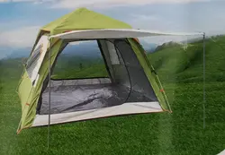 چادر مسافرتی و کوهنوردی 4 نفره اتوماتیک چتری سایه بان دار دوپوش