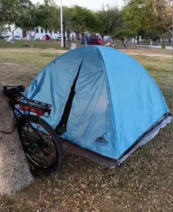 چادر مسافرتی 10 نفره عصایی ( میله ای) زرمات دوپوش ( با کیفیت و مخصوص کوهنوردی و یا مسافرت )