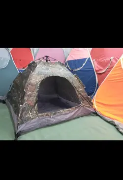 چادر کوهنوردی و مسافرتی ضد آب اتوماتیک 4 نفره نقابدار ( 2 نفر خواب)( چتری یا نیلوفری )