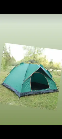 چادر کوهنوردی و مسافرتی ضد آب اتوماتیک 4 نفره نقابدار ( 2 نفر خواب)( چتری یا نیلوفری )