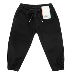 شلوار کتان دمپا گتر شاهی جی بی جو کد 6209 رنگ مشکی