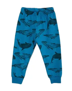 بلوز و شلوار یکرو پنبه Whale کد 3105 رنگ آبی نفتی