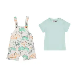 تی شرت و دوبنده فیروز کد 13222 رنگ سبزآبی