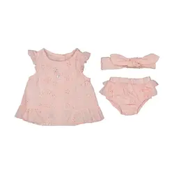 سارافن و شورت و تل ثنا کد 13126 رنگ صورتی