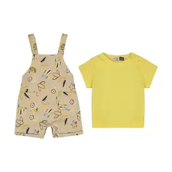 تی شرت و دوبنده قایق کد 421165 رنگ نسکافه ای