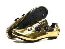 کفش دوچرخه سواری کورسی طلایی قرقره ای