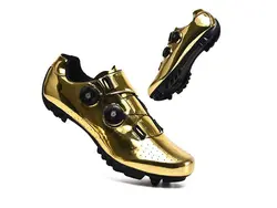 کفش دوچرخه سواری کورسی طلایی قرقره ای