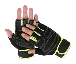 دستکش نیم انگشتی مچ بنددار
