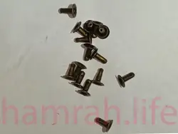 پرچ کف 6 پایه 6 یک رو زرد قلم