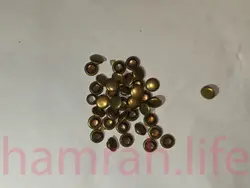 پرچ کف 6 پایه 6 یک رو زرد قلم
