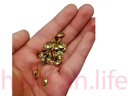 پرچ زیر و رو کف 9 میلی متر پایه 9 میلی متر یک رو رنگ طلایی