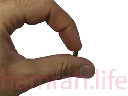 پرچ زیرورو یک رو کف 6 پایه 7 میلی متر طلایی