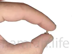 پرچ  زیر و رو دو رو کف 6 میلیمتر پایه 6 میلی متر طلایی