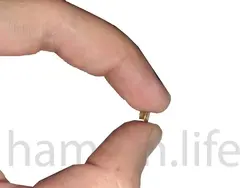 پرچ  زیر و رو دو رو کف 6 میلیمتر پایه 6 میلی متر طلایی