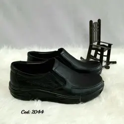 کفش چرم طبیعی مجلسی اداری  مردانه زیره طبی تزریق مستقیم قاپاق دار  2044