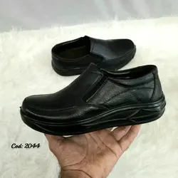 کفش چرم طبیعی مجلسی اداری  مردانه زیره طبی تزریق مستقیم قاپاق دار  2044