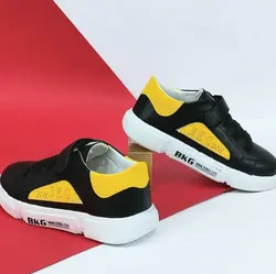 کفش  بچگانه دخترانه  مدل ونس BKG  زیره پیو مشکی زرد جدید  با ارسال رایگان