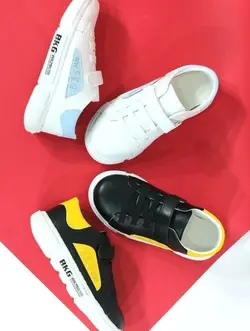 کفش  بچگانه دخترانه  مدل ونس BKG  زیره پیو مشکی زرد جدید  با ارسال رایگان