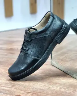 حراج کفش چرم طبیعی مجلسی اداری  مردانه زیره پیو تزریق مستقیم مشکی