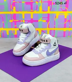 کفش  نیم بوت بچگانه دخترانه مدل نایک جردن با رنگبندی جذاب با کیفیت بالا با ارسال رایگان