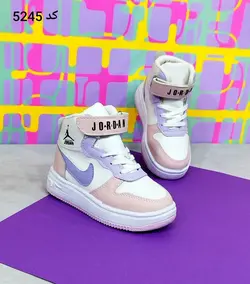 کفش  نیم بوت بچگانه دخترانه مدل نایک جردن با رنگبندی جذاب با کیفیت بالا با ارسال رایگان