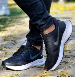 کفش کتونی اسپرت مردانه و پسرانه نایک اسپیسر مشکی نایک هولوگرامی جذاب و با طراحی عالی  بااراسال رایگان