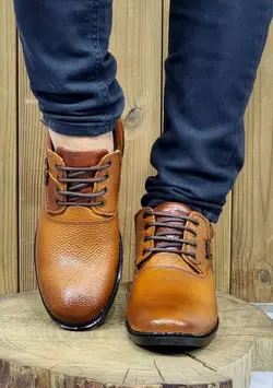 کفش اداری مجلسی مردانه چرم طبیعی تبریزبا کیفیت و پرطرفدار با ارسال رایگان