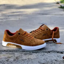 کفش اسپرت  ونس مردانه و پسرانه جدیدمدل کلارک رویه هورس خردلی با ارسال رایگان