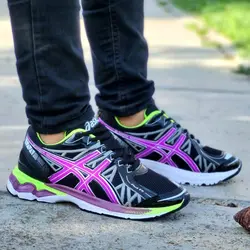 جدید ترین کتونی  اسپرت مردانه پسرانه شیک و درجه یک مشکی بنفش با ارسال رایگان