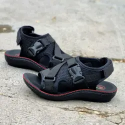 حراج شگفت انگیز  صندل پسرانه خوش پا و جذاب مشکی  با ارسال رایگان