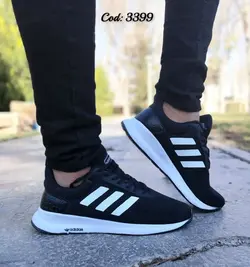 حراج ویژه کفش مردانه پسرانه مدل اسپیسر مناسب برای باشگاه مشکی سفید با ارسال رایگان