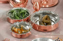 تنقلات خوری مسی لبه دابر تابه ای قلع شده