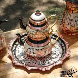 ست کتری و قوری نقره کوب