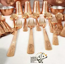 سرویس غذا خوری 18 نفره مسی
