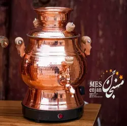 سماور رو گازی چکش کاری شده مسی