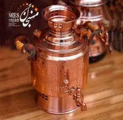 سماور رو گازی چکش کاری شده مسی