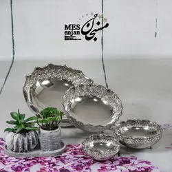 ظروف پایه کوتاه ریز گل کروم